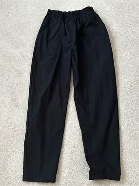 Women’s Black Elastic-Waist Scrub Pants